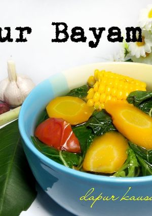 Foto resep Sayur Bayam