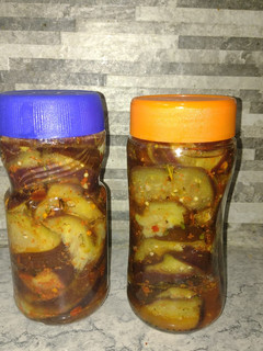 Una foto de Berenjenas al escabeche