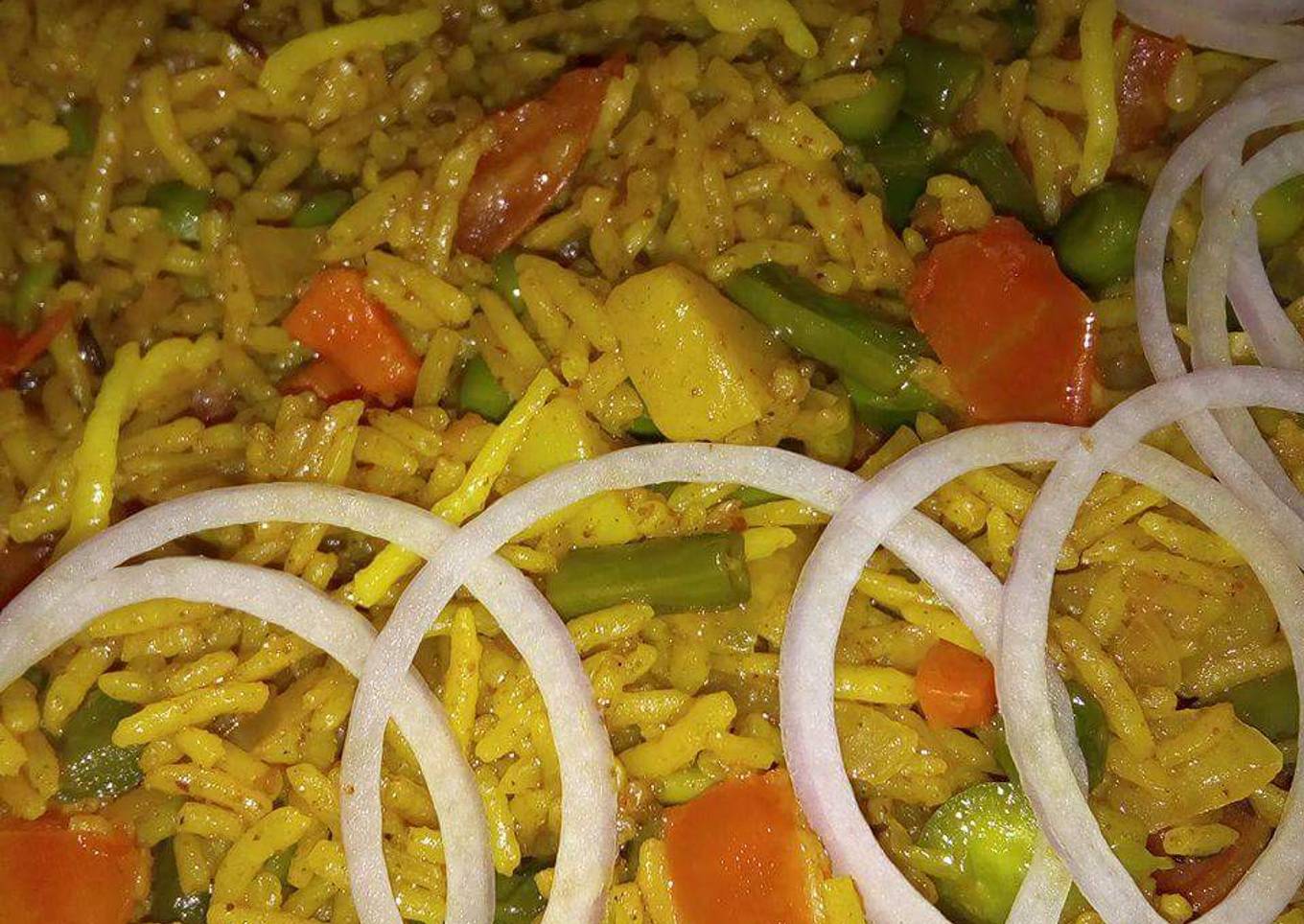 Mumbai style veg tava pulav