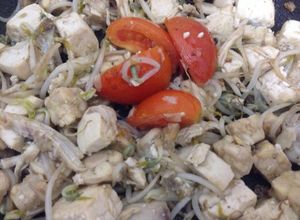 Foto resep Tumis Toge Campur (ayam+tahu tempe) with Olive Oil (Menu Diet)