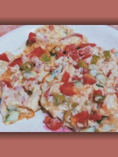 صورة لوصفة بيض بالخضار