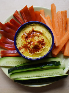 Una foto de Hummus de garbanzos al curry