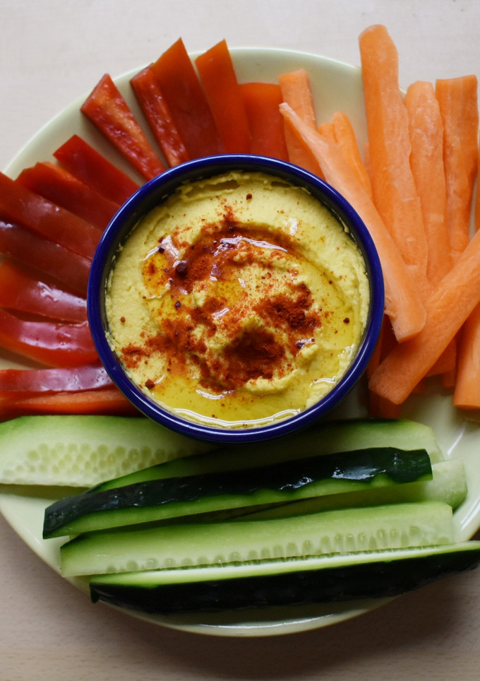 Una foto de Hummus de garbanzos al curry