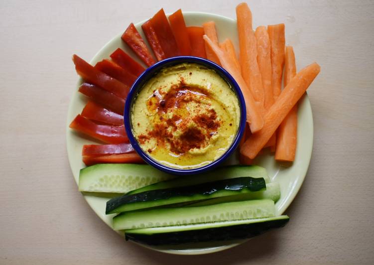 Hummus de garbanzos al curry