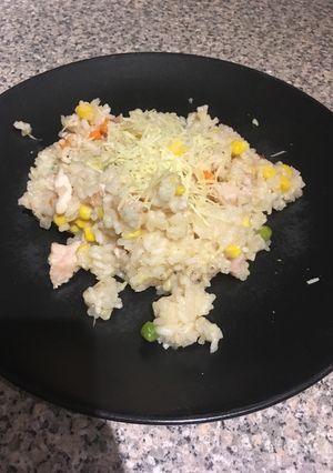 A picture of Chicken Risotto.