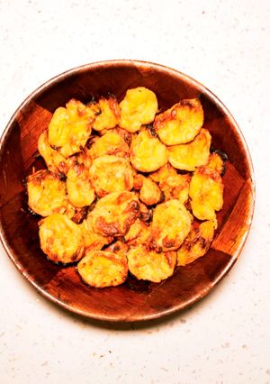 Una foto de Chips crujientes de plátano