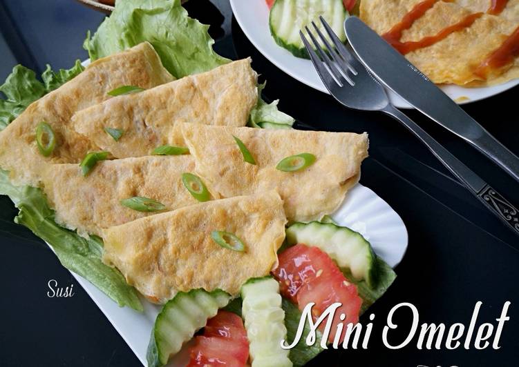 Resep Mini Omelet Ayam Keju yang simpel