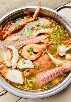 Hình của món Lẩu Hải sản.