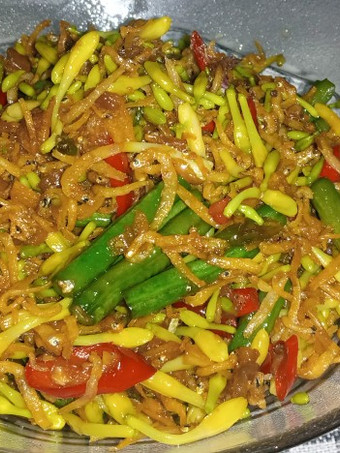 Resep Tumis bunga pepaya kacang panjang, Bikin Ngiler