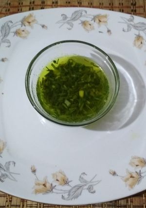 A picture of Hare lehsan ka ghee.