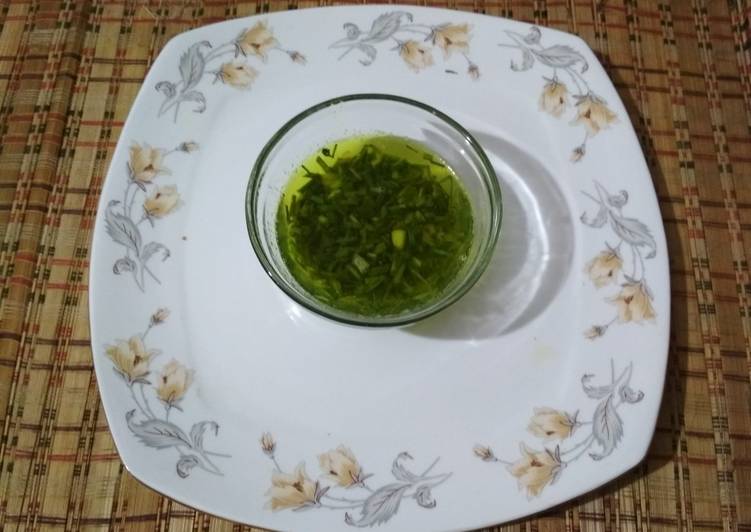 Recipe of Any-night-of-the-week Hare lehsan ka ghee