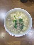 Sup Bakso Telur Jamur Enoki