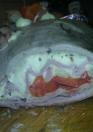 Una foto de Matambre relleno al horno