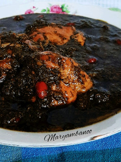 عکسی از دستور خورشت سبزی با مرغ