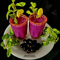 Jamun Shots - Kala - Khatta Sharbat A picture of Jamun Shots - Kala - Khatta Sharbat.