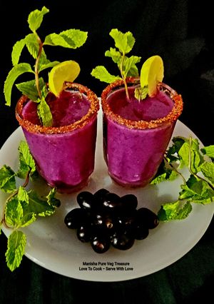 A picture of Jamun Shots - Kala - Khatta Sharbat.
