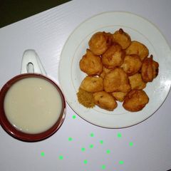 Akara and pap A picture of Akara and pap.