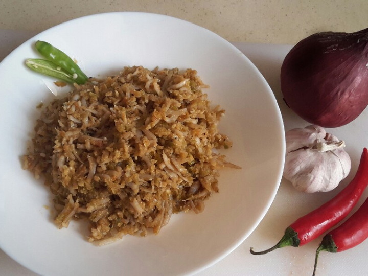  Cara gampang memasak Teri Nasi Tumis Terasi Ijo yang lezat