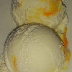 A picture of Mango ripple ice cream.