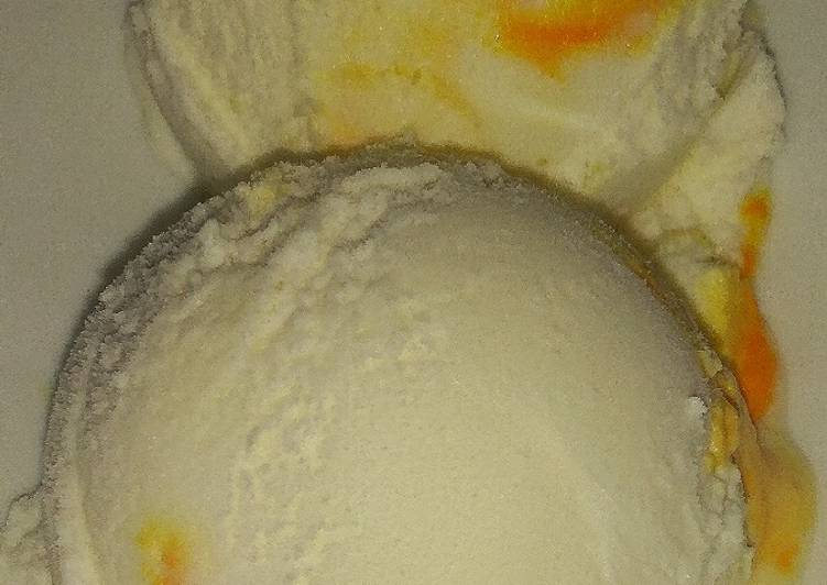 Steps to Prepare Award-winning Mango ripple ice cream