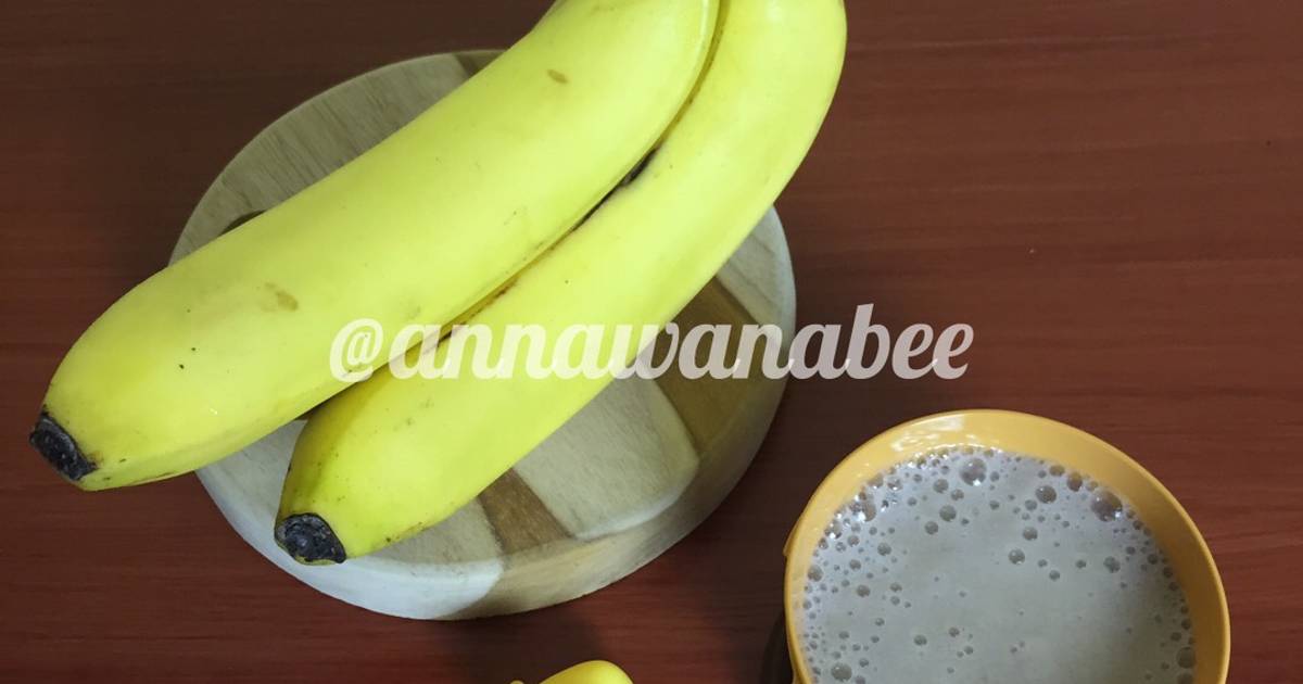 Resep MPASI 6 bulan puree pisang susu oleh Anna Wana Bee Cookpad