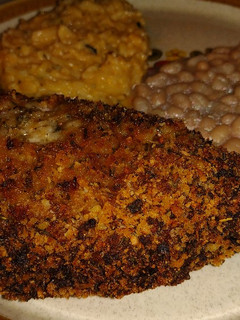 A picture of Parmesan Garlic Crusted Pork.