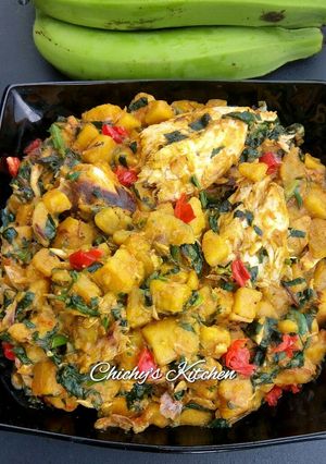 A picture of Unripe Plantain Porridge.