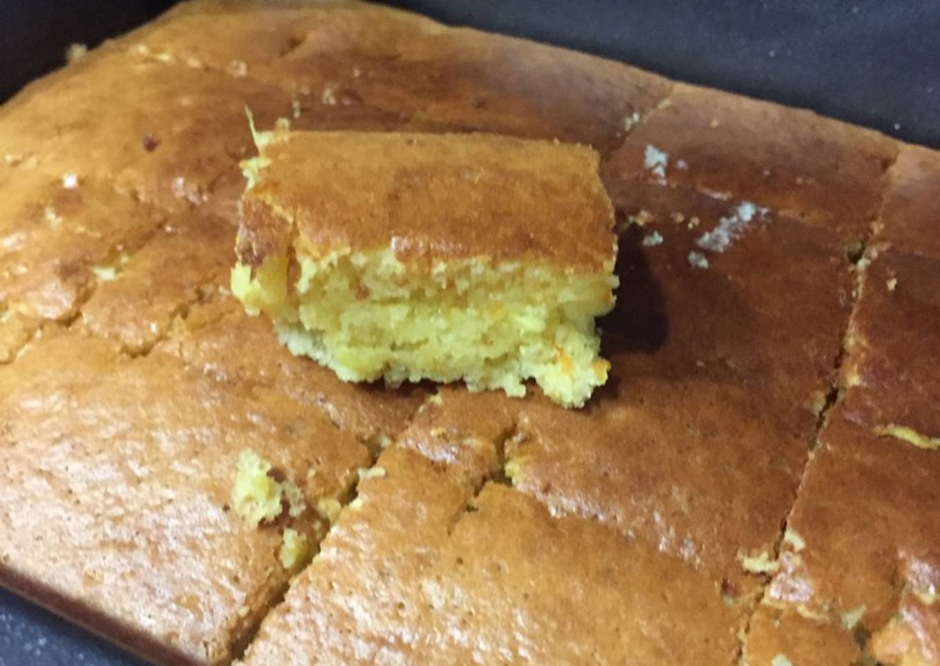 Pan de elote casero