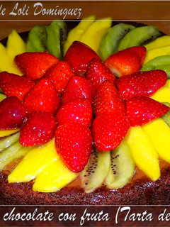 Una foto de Tarta de chocolate con fruta (Tarta de Mama)