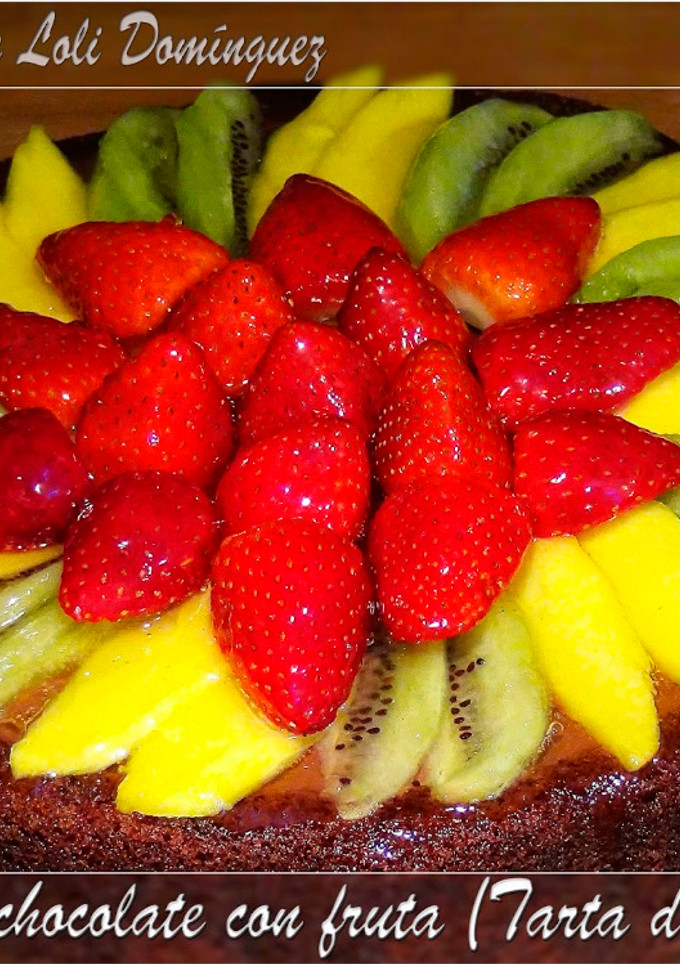 Una foto de Tarta de chocolate con fruta (Tarta de Mama)