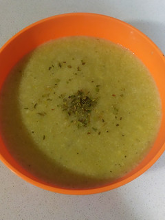 Una foto de Crema de calabacín