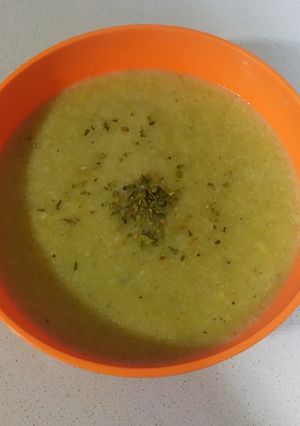 Una foto de Crema de calabacín