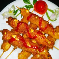 A picture of Tandoori chicken stick.