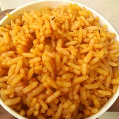 A picture of Fried Jollof Rice.