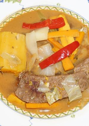 A picture of Beef and Cabbage Stew (Jon Style).