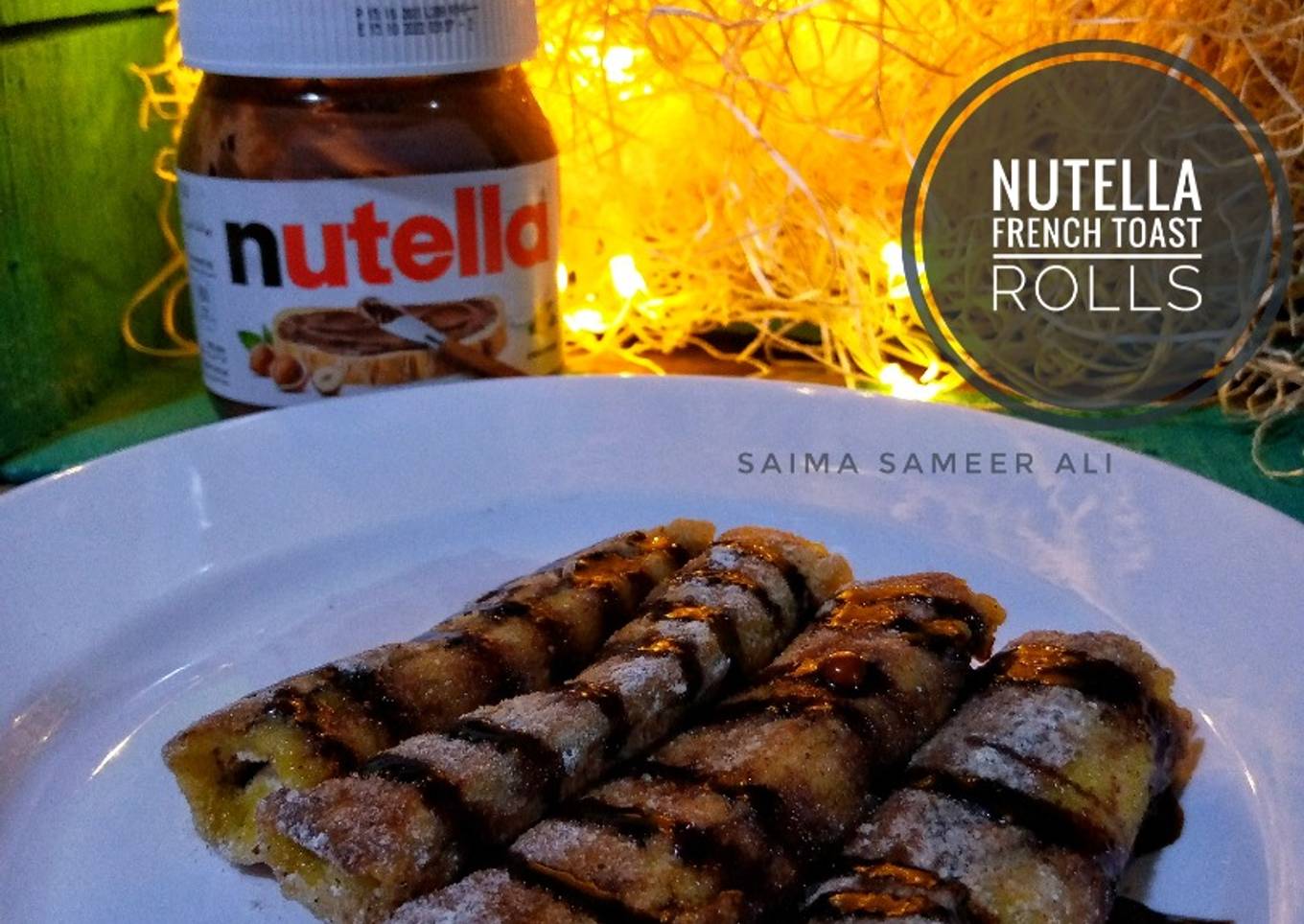 Nutella french toast rolls