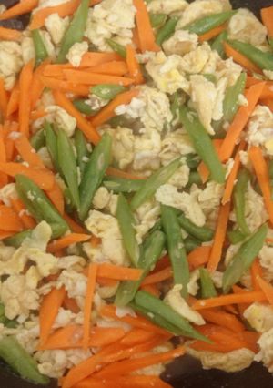 Foto resep Orak-Arik Telur Buncis Wortel