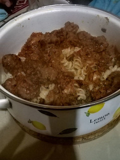 Una foto de Fideos con albóndigas