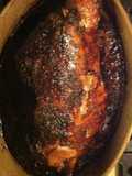 Gigot d'agneau rôti au miel et cardamome