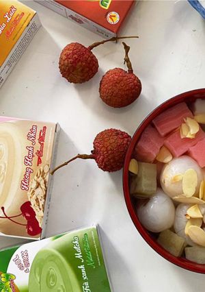 Hình của món Chè khúc bạch nhanh gọn, thơm ngon.