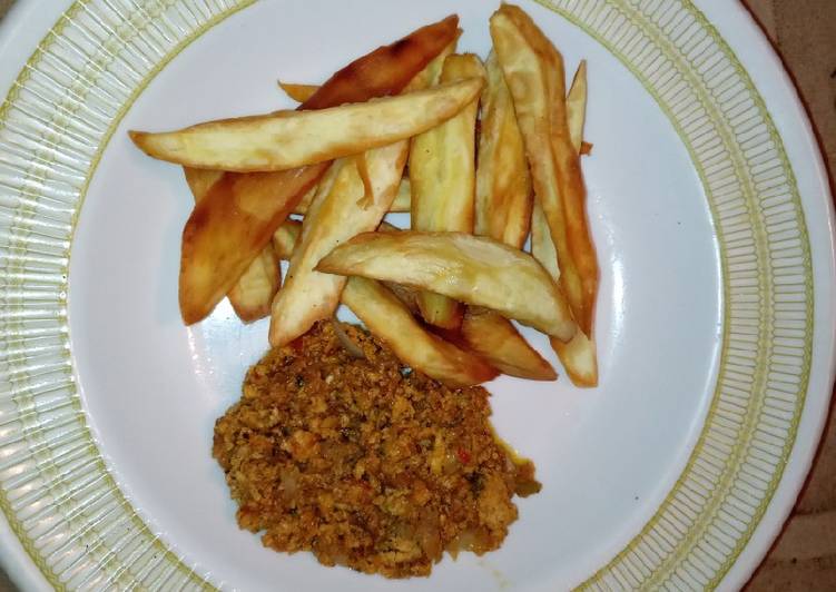 Recipe: Appetizing Sweet potatoes n sauce