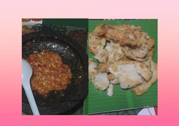 Cara Gampang Membuat Ayam geprek sambel bawang yang Enak