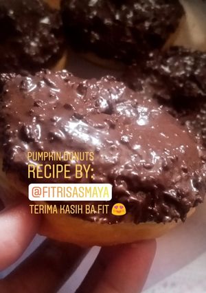 Foto resep Donat Labu Kuning, lembut Menul