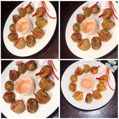 A picture of Sweet potato balls🍴.
