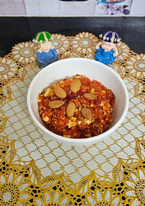 A picture of Gajar ka halwa.