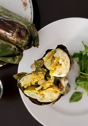 Foto resep Nasi Bakar Ayam Suwir