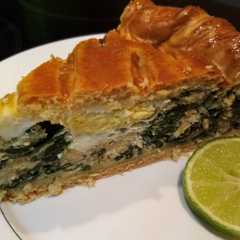 Una foto de Pastel de acelgas