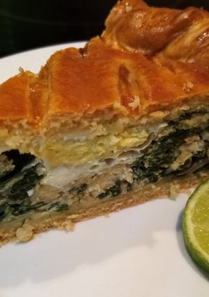 Una foto de Pastel de acelgas