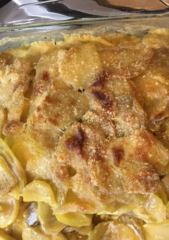 Una foto de Papas a la crema