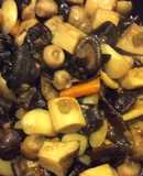 Đậu ngự rim nấm